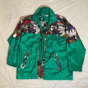 Vintage Full-Length Nylon Windbreaker